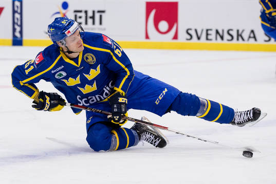 Sveriges Johan Ryno tappar skäret och faller