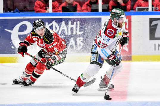 Malmö Redhawks Lars Bryggman och Frölundas Robin Figren