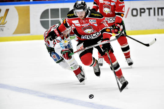 Malmö Redhawks Magnus Häggström och Frölundas Simon