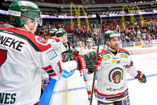 Frölundas Joel Lundqvist jublar