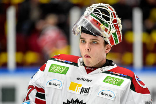 Frölundas målvakt Johan Gustafsson
