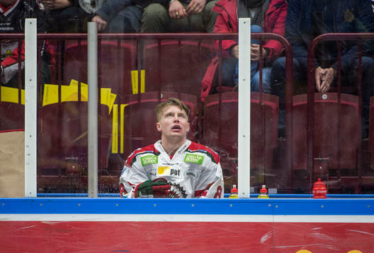 Frölundas John Nyberg i utvisningsbåset