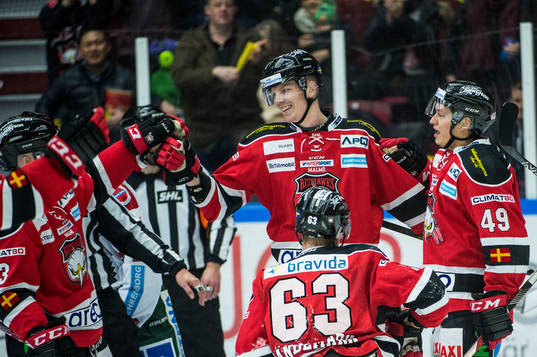 Malmö Redhawks Lars Bryggman jublar