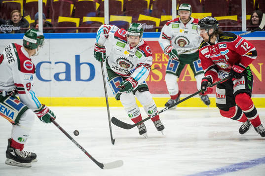 Malmö Redhawks Andreas Thuresson mot Frölundas Casey