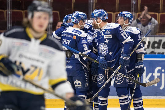 Leksands Daniel Bertov och Jesper Ollas och Ben Youds och