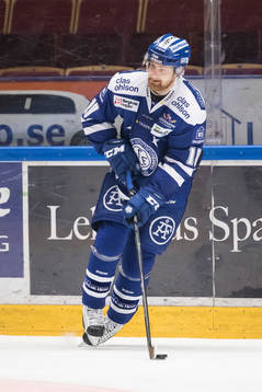 Leksands Mattias Ritola  i ishockeymatchen i SHL mellan