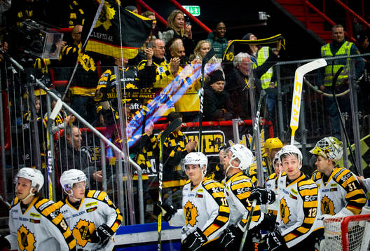 Skellefteås spelar jublar framför fansen
