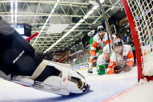 Karlskronas Niklas Arell (v), Alexander Bergström (h)