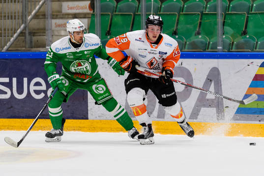 Rögles Dominik Granak och Karlskronas Emil Lundberg