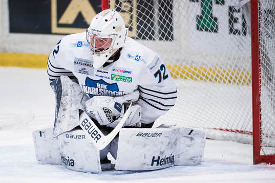 Karlskogas målvakt Andrew Engelage