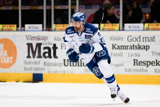 Leksands Mattias Ritola före en ishockeymatch i SHL mellan