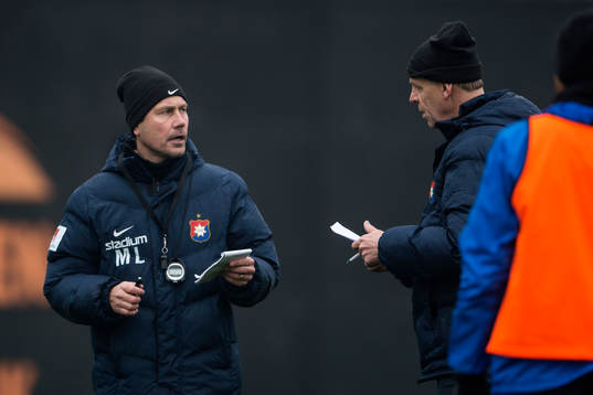 Tränare Marcus Lantz och assisterande tränare Sören