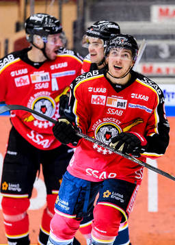 Luleås Johan Forsberg jublar