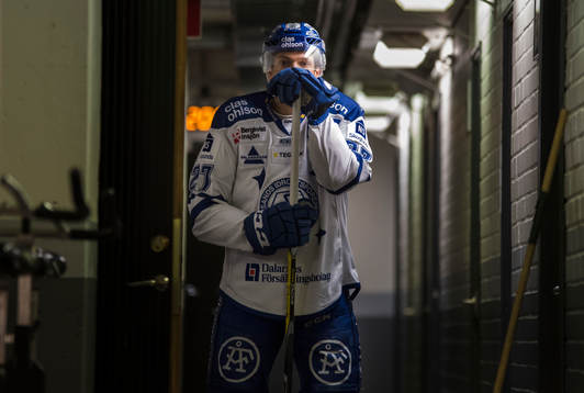 Leksands Eric Castonguay före en ishockeymatch i SHL