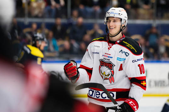 Malmö Redhawks Robin Alvarez jublar