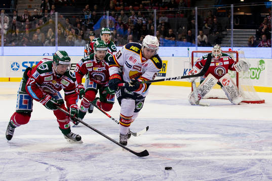 Frölundas Patrik Carlsson och Djurgårdens Markus Ljungh