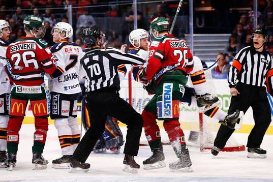Frölundas Johan Sundström i bråk med Djurgårdens