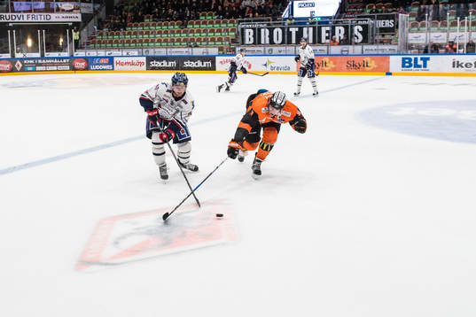 Linköpings Broc Little  och Karlskronas Morten Madsen