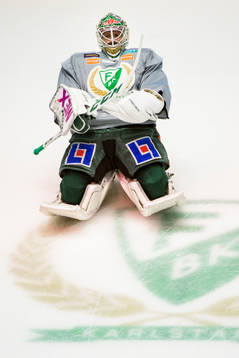 Färjestads målvakt Lars Haugen