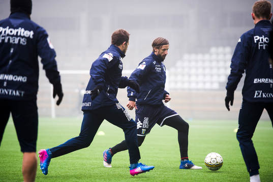 IFK Göteborgs Tobias Hysen och Mattias Bjärsmyr