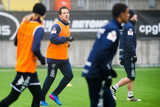 under en träning med IFK Göteborg