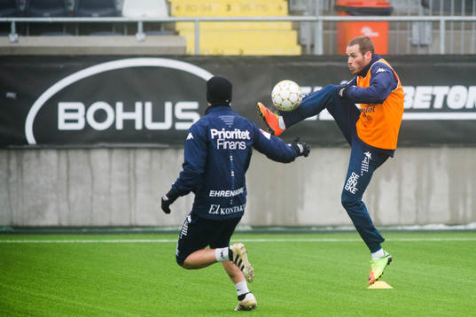 under en träning med IFK Göteborg