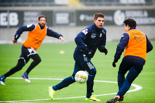 under en träning med IFK Göteborg