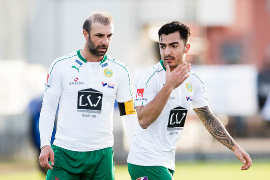 Hammarbys Kennedy Bakircioglu och Jiloan Hamad