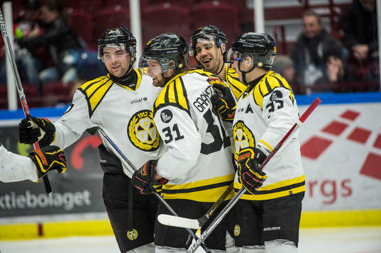 Brynäs Jonathan Granström jublar