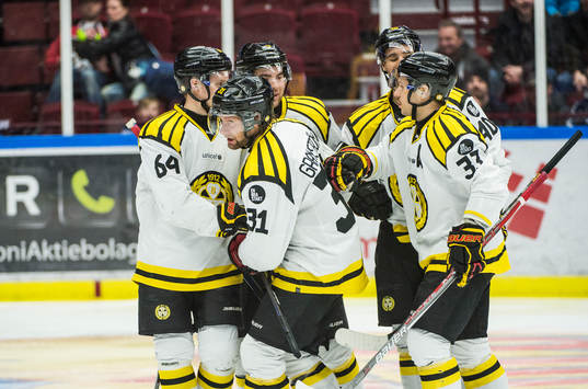 Brynäs Jonathan Granström jublar