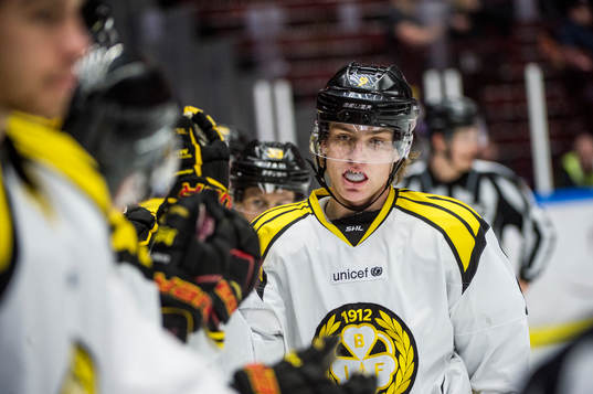 Brynäs Erik Broman jublar