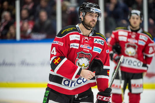 Malmö Redhawks Noah Welch deppar