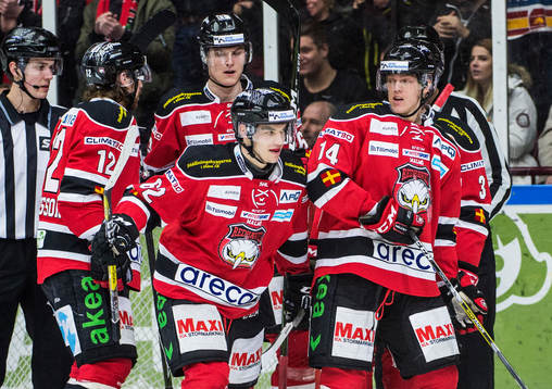 Malmö Redhawks Andreas Thuresson, Fredrik Händemark,