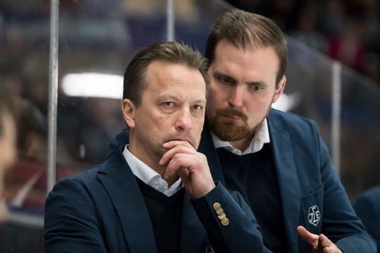 Leksands assisterande tränare Örjan Lindmark och