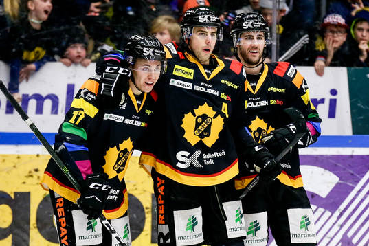 Skellefteås Pär Lindholm , Joakim Lindström och Bud