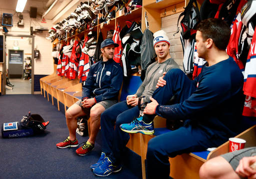 Linköpings Sebastian Karlsson, Andrew Gordon och Niklas