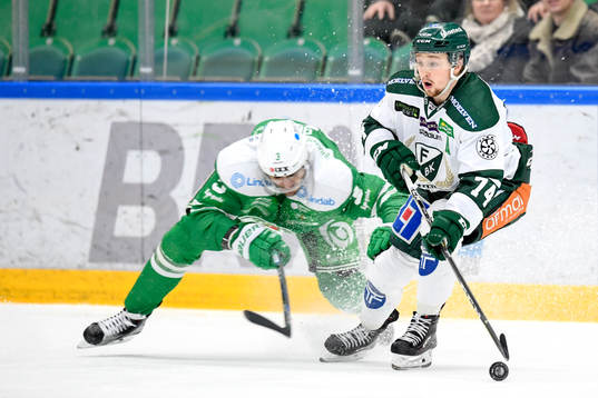 Rögles Almen Bibic och Färjestads Rasmus Asplund