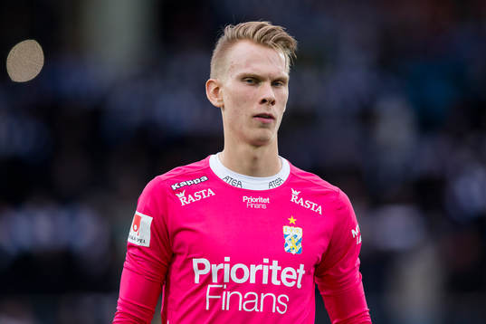 IFK Göteborgs målvakt Pontus Dahlberg  fotbollsmatchen i