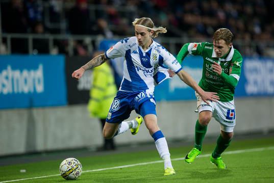 IFK Göteborgs Elias Mar Omarsson och Ljungskiles Hampus