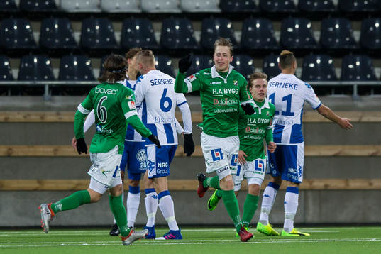 Ljungskiles Robin Strömberg jublar
