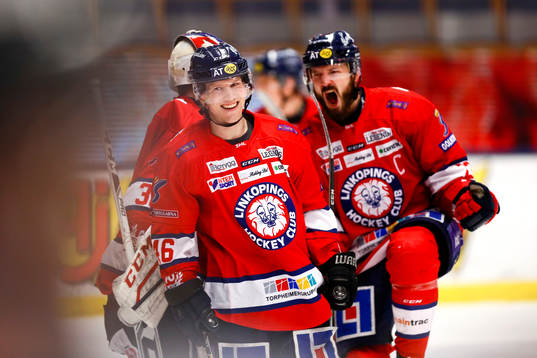 Linköpings Mathis Olimb jublar