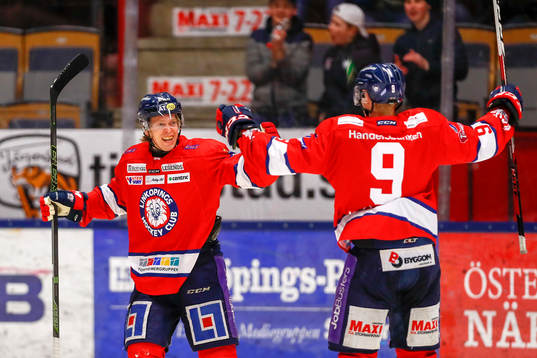 Linköpings Ken André Olimb jublar