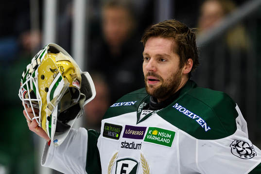 Färjestads målvakt Lars Haugen