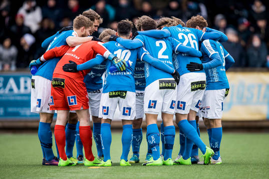 Halmstads spelare kladdar