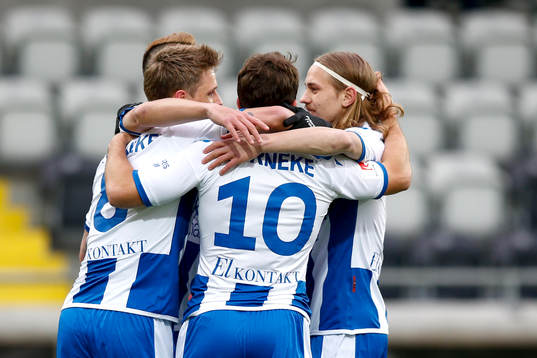IFK Göteborgs Sören Rieks jublar med lagkamrater