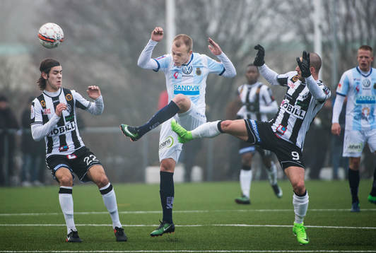 Gefles Christian Ljungberg mot Landskronas Adi Nalic och