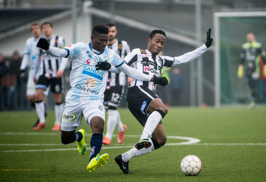 Gefles Kwame Bonsu mot Landskronas Sadat Karim