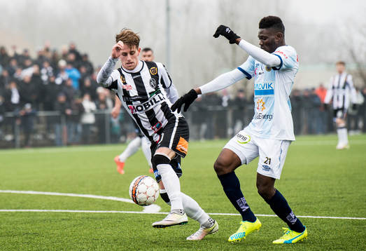 Landskronas Rasmus Alm mot Gefles Kwame Bonsu