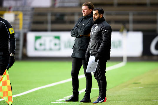 Värnamos tränare Christian Järdler och assisterande