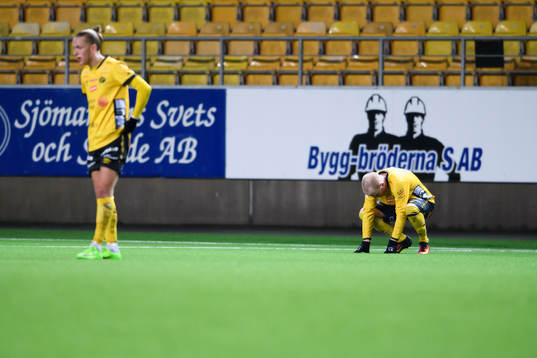 Elfsborgs Simon Lundevall och Jesper Karlsson deppar